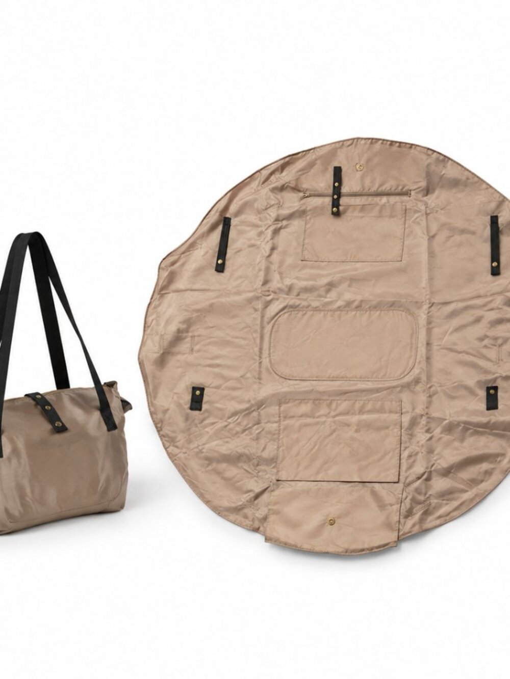 North Route One-Pull Transform Tote Bag – Water-Resistant Tan